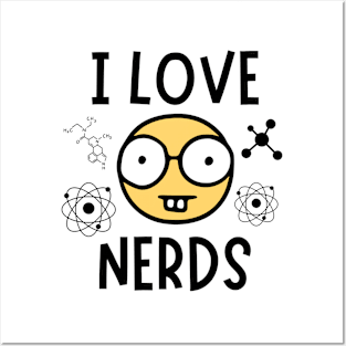 I LOVE NERDS Posters and Art